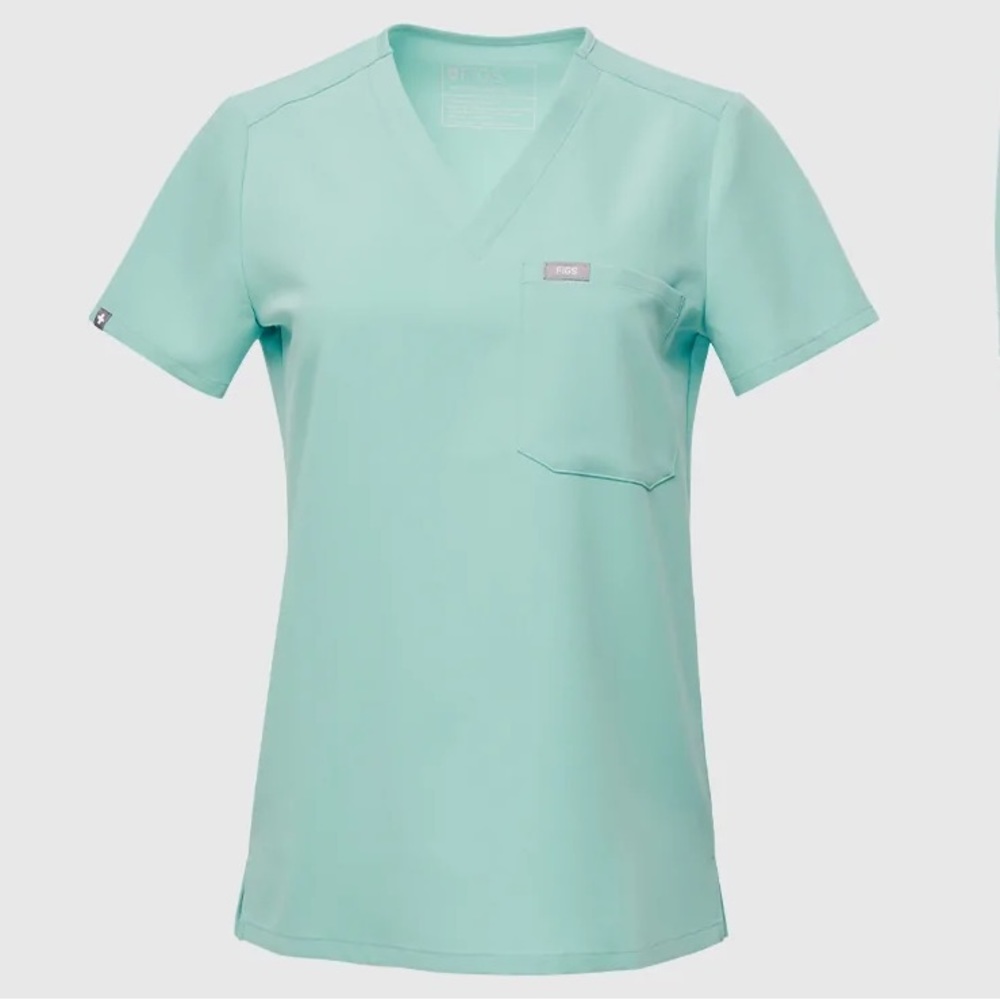 Figs Catalina Scrub Top in Seaglass Size Small